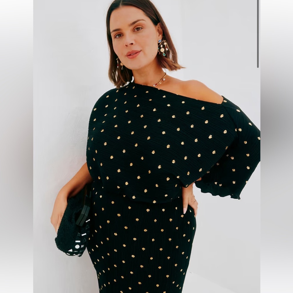 Never Fully Dressed Tilly plisse maxi dress